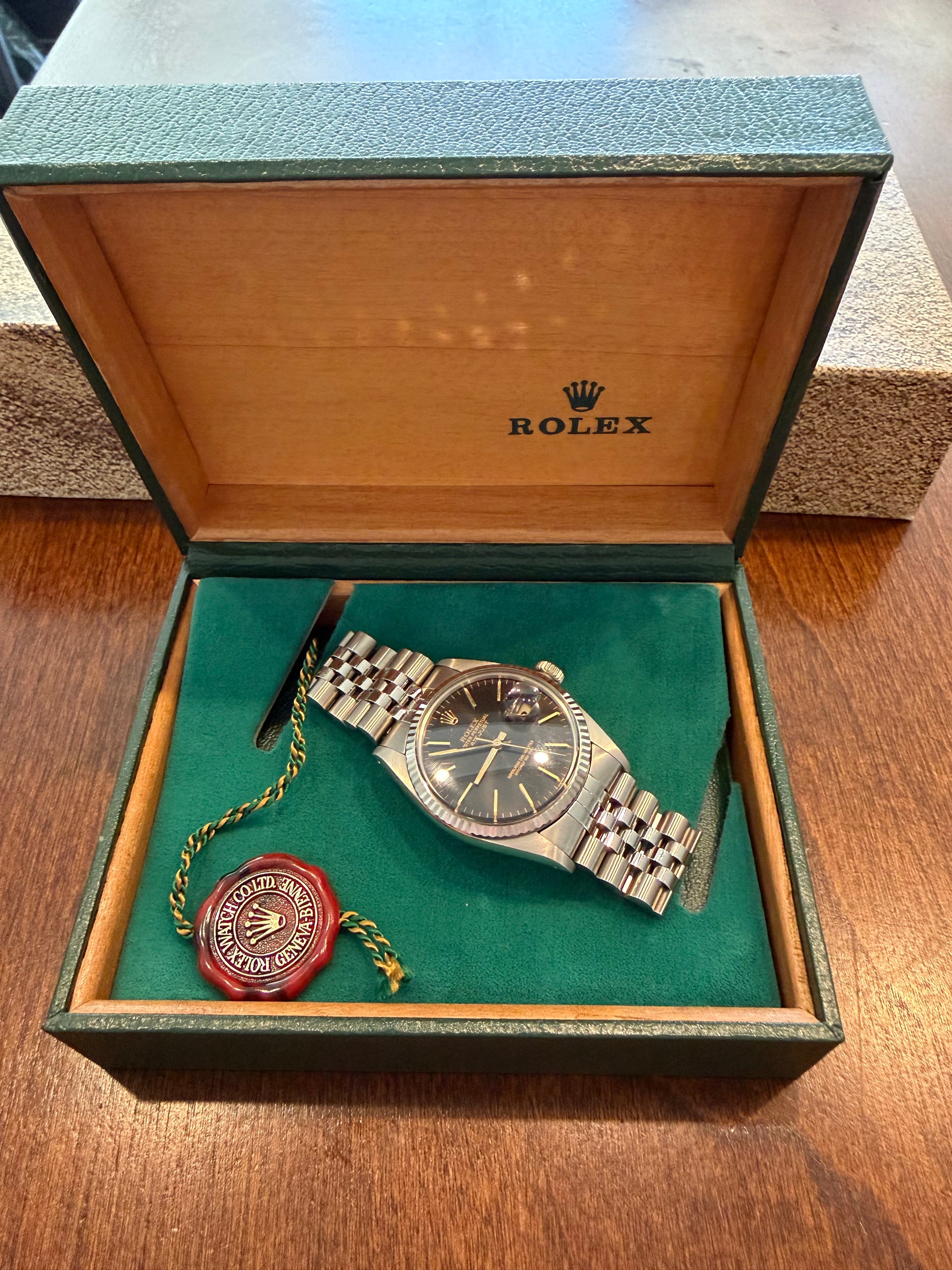 1983 Rolex Datejust Ref 16014 W/18k White Gold Bezel