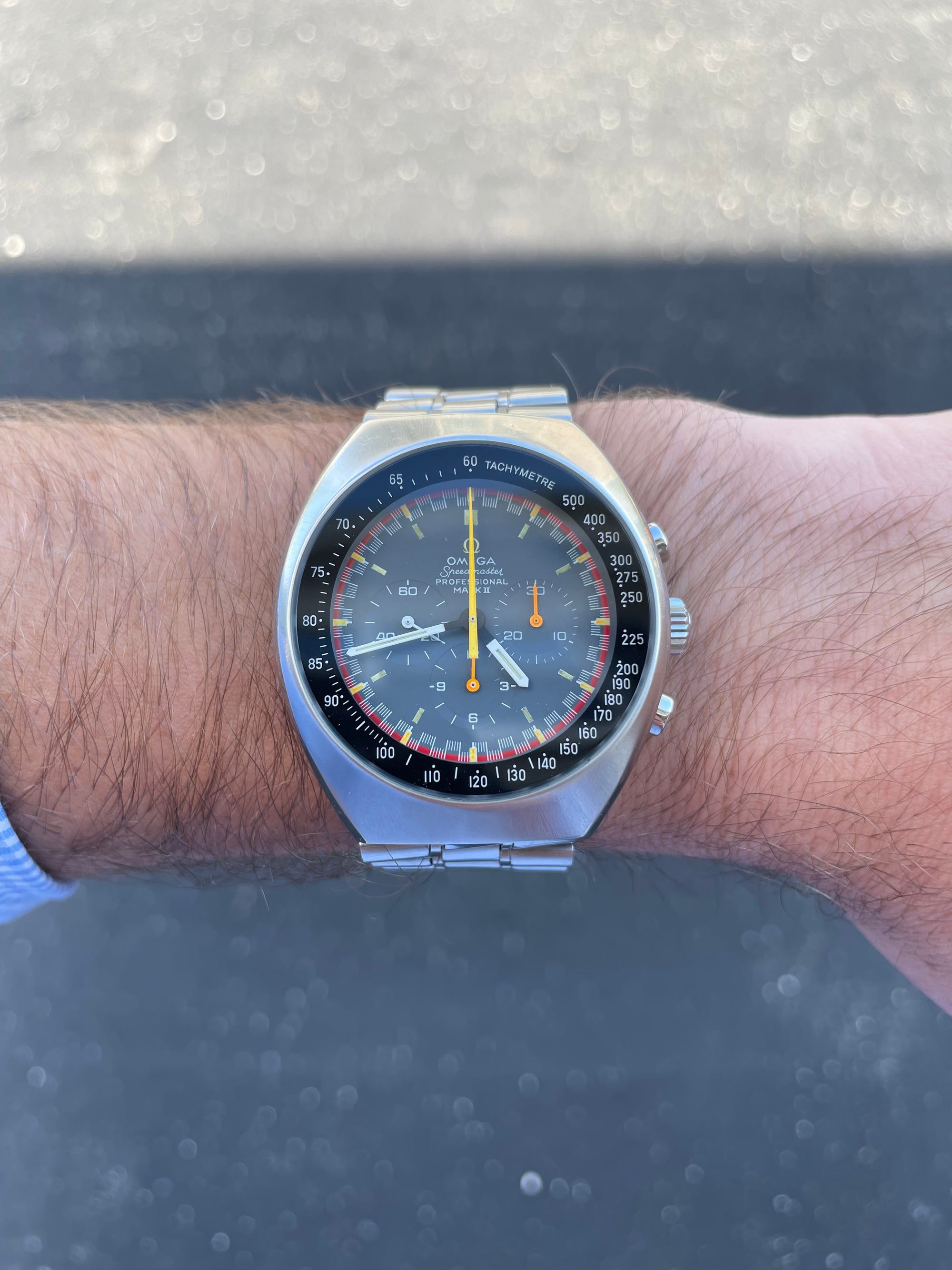 1973 Omega Speedmaster Professional Mark II Racing Dial. Ref 145.014