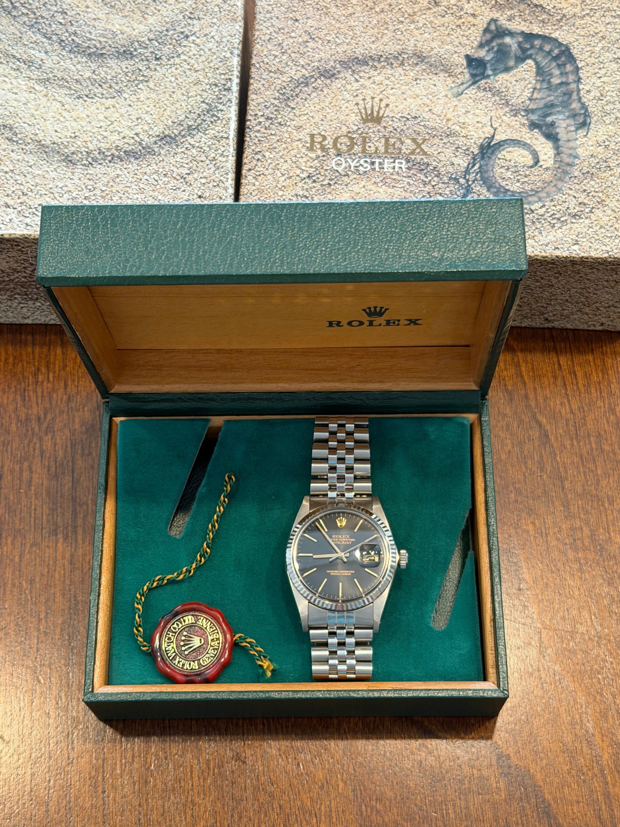 1983 Rolex Datejust Ref 16014 W/18k White Gold Bezel