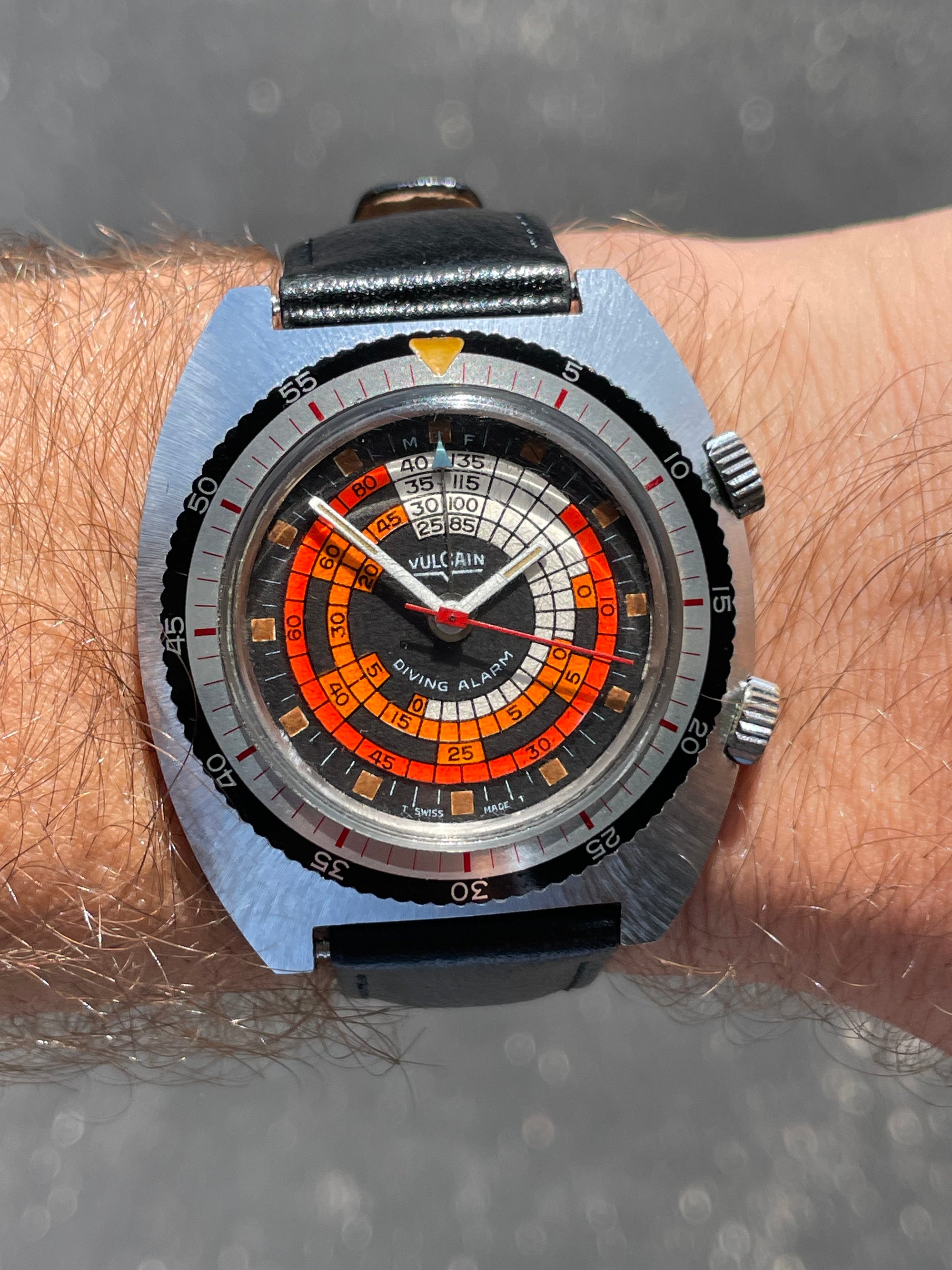 Rare Vintage 1970’s Vulcain Diving Alarm