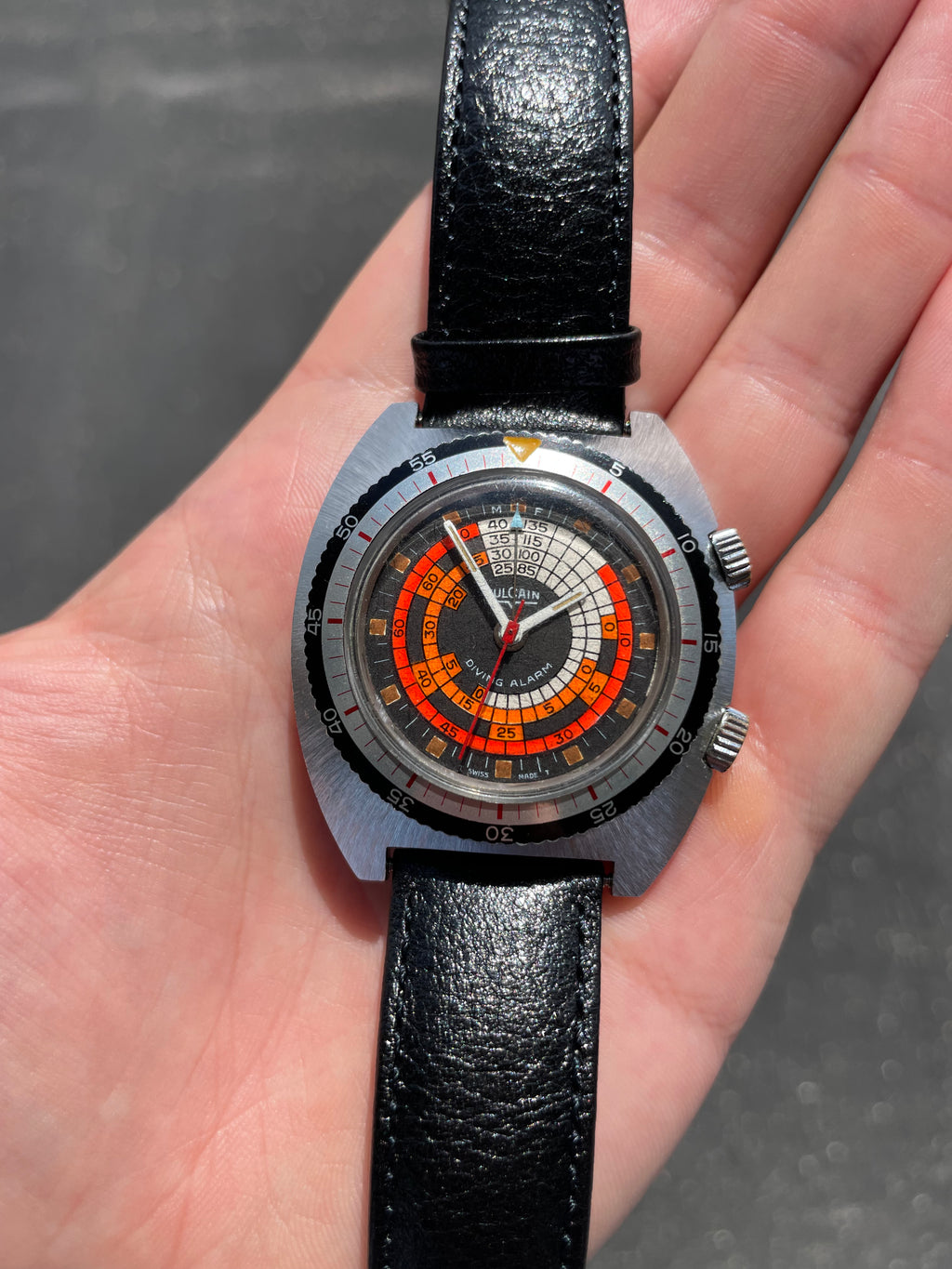 Rare Vintage 1970’s Vulcain Diving Alarm