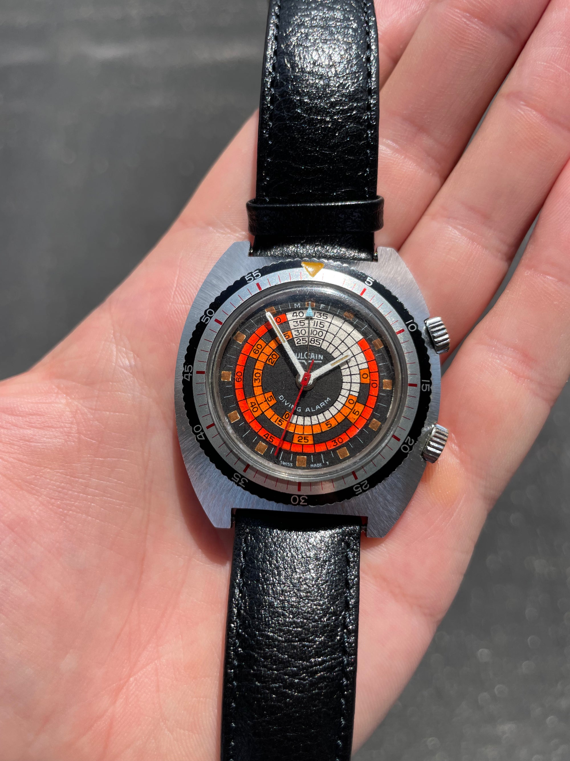 Rare Vintage 1970’s Vulcain Diving Alarm